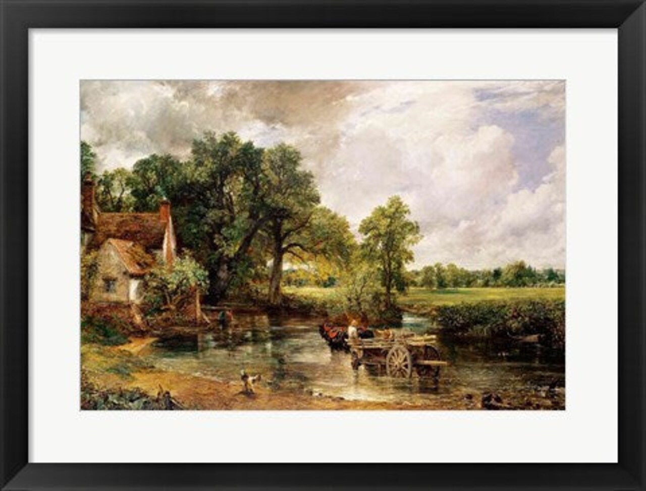 Framed Art The Hay Wain, 1821 by John Constable Wall Decor 18x24 Artwork